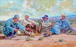 Mohammed Assalmi à Nobl’ys Gallery : Une peinture aux couleurs du terroir
