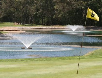 Golfcourse Les Dunes - Green No 9 yellow course
