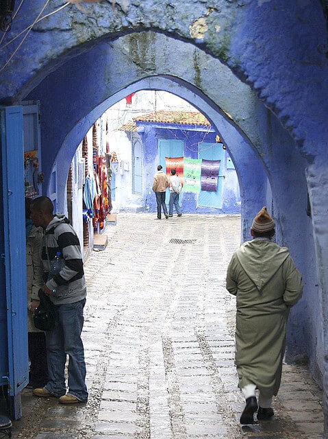 شفشاون مدينة زرقاء المغرب