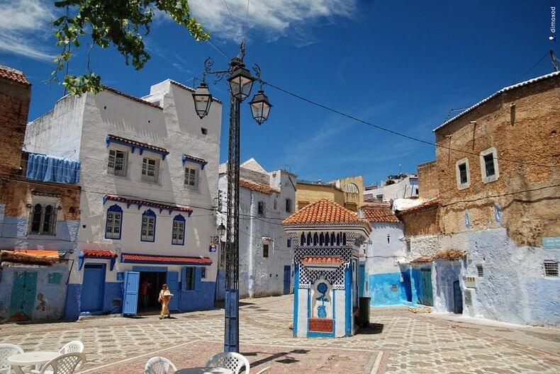 شفشاون مدينة زرقاء المغرب