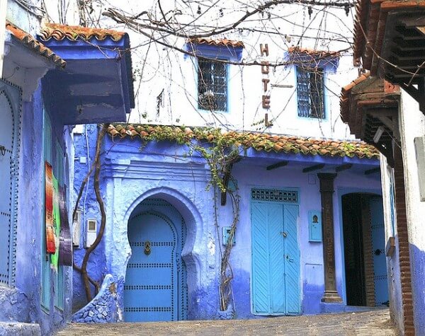 شفشاون مدينة زرقاء المغرب